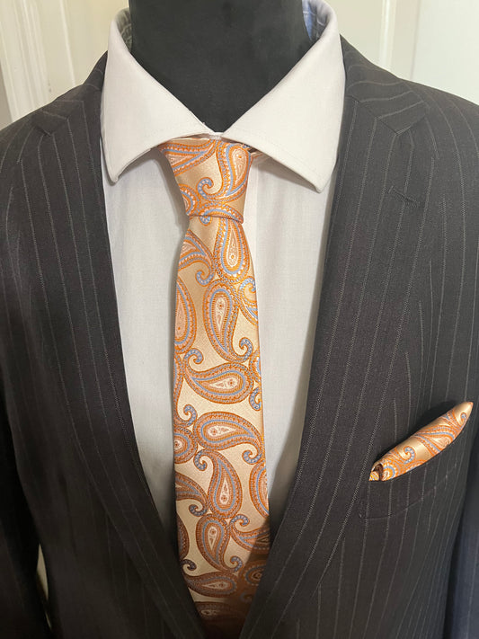 Fashionable Necktie and Pocket Square