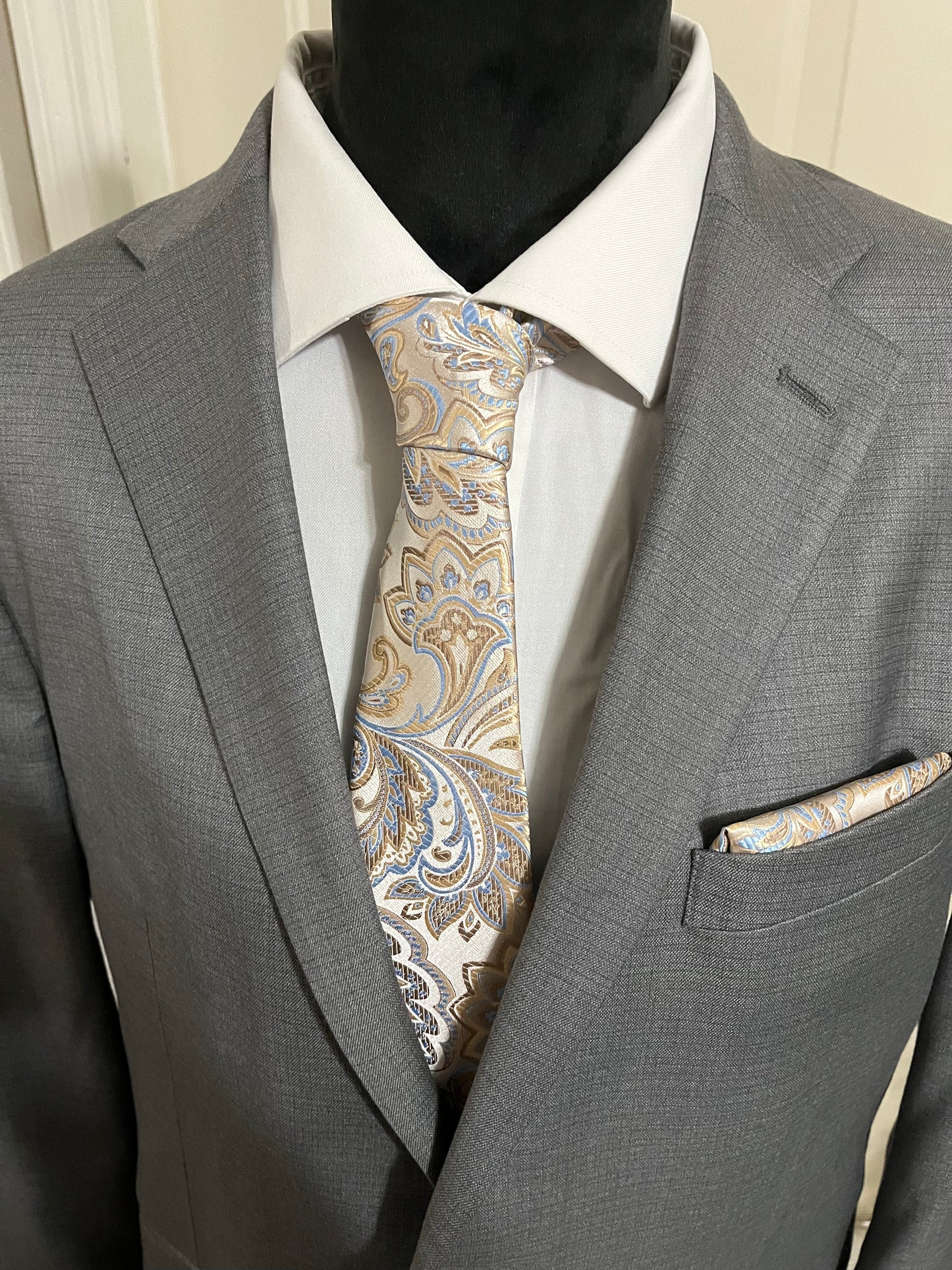 Fashionable Necktie and Pocket Square